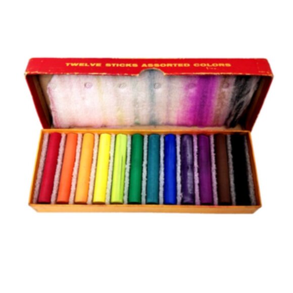 RARE NEW AN-DU-SEPTIC BINNEY & SMITH DUSTLESS CHALK 12 COLORS VINTAGE - Picture 1 of 4
